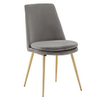 Table à manger ronde en faux marbre de 43 po de largeur