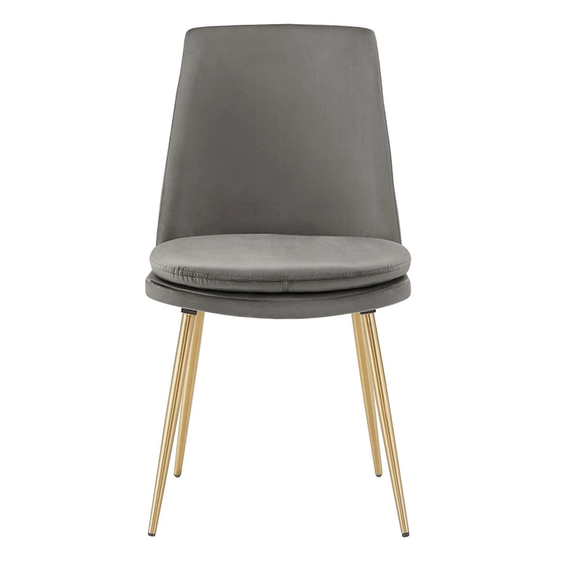 Table à manger ronde en faux marbre de 43 po de largeur