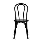 Chaise de salle à manger Merrick Lane en bois massif style Thonet, empilable, avec finition élégante