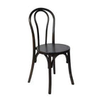 Chaise de salle à manger Merrick Lane en bois massif style Thonet, empilable, avec finition élégante