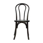 Chaise de salle à manger Merrick Lane en bois massif style Thonet, empilable, avec finition élégante