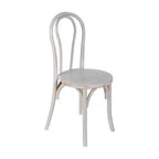 Chaise de salle à manger Merrick Lane en bois massif style Thonet, empilable, avec finition élégante