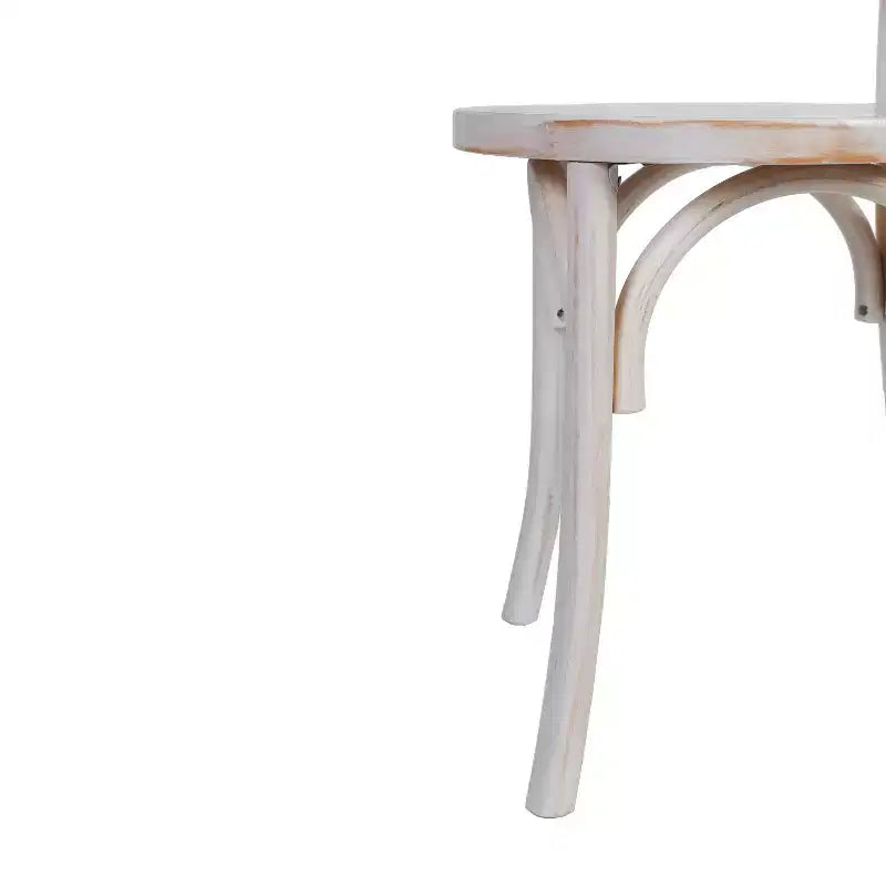 Chaise de salle à manger Merrick Lane en bois massif style Thonet, empilable, avec finition élégante