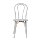 Chaise de salle à manger Merrick Lane en bois massif style Thonet, empilable, avec finition élégante