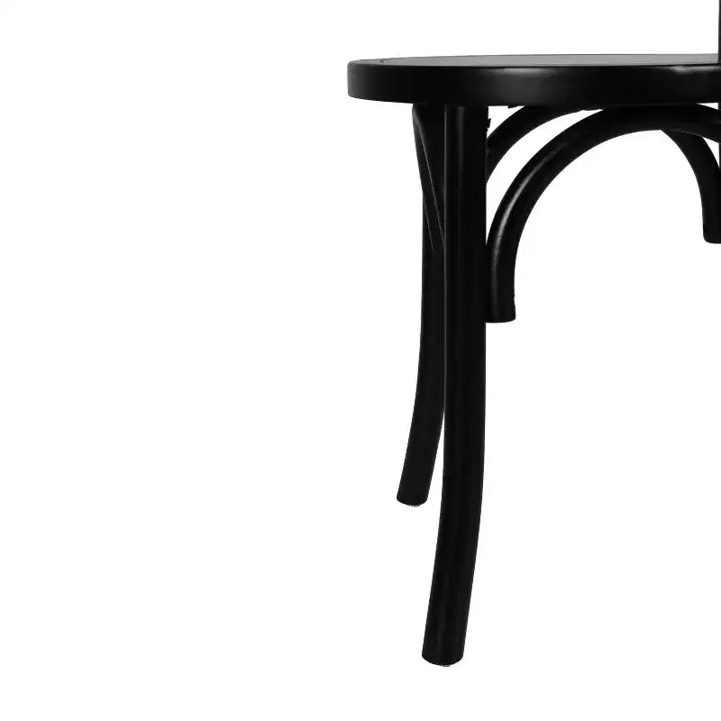Chaise de salle à manger Merrick Lane en bois massif style Thonet, empilable, avec finition élégante