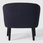 WestinTrends Alexandria Fauteuil d'appoint rembourré en fausse fourrure à dossier incurvé de style Mid-Century Moderne, 73,7 cm de large