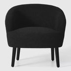 WestinTrends Alexandria 29 Wide Mid Century Modern Faux Shearling Barrel Accent Arm Chair