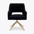WestinTrends Genevieve Fauteuil d'appoint pivotant en bouclette, style moderne du milieu du siècle (Lot de 4)