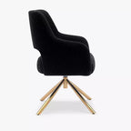 WestinTrends Genevieve Fauteuil d'appoint pivotant en bouclette, style moderne du milieu du siècle (Lot de 4)