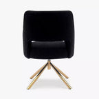 WestinTrends Genevieve Fauteuil d'appoint pivotant en bouclette, style moderne du milieu du siècle (Lot de 4)