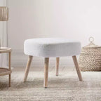 WestinTrends Pouf Repose-pied carré capitonné de 21 po de large