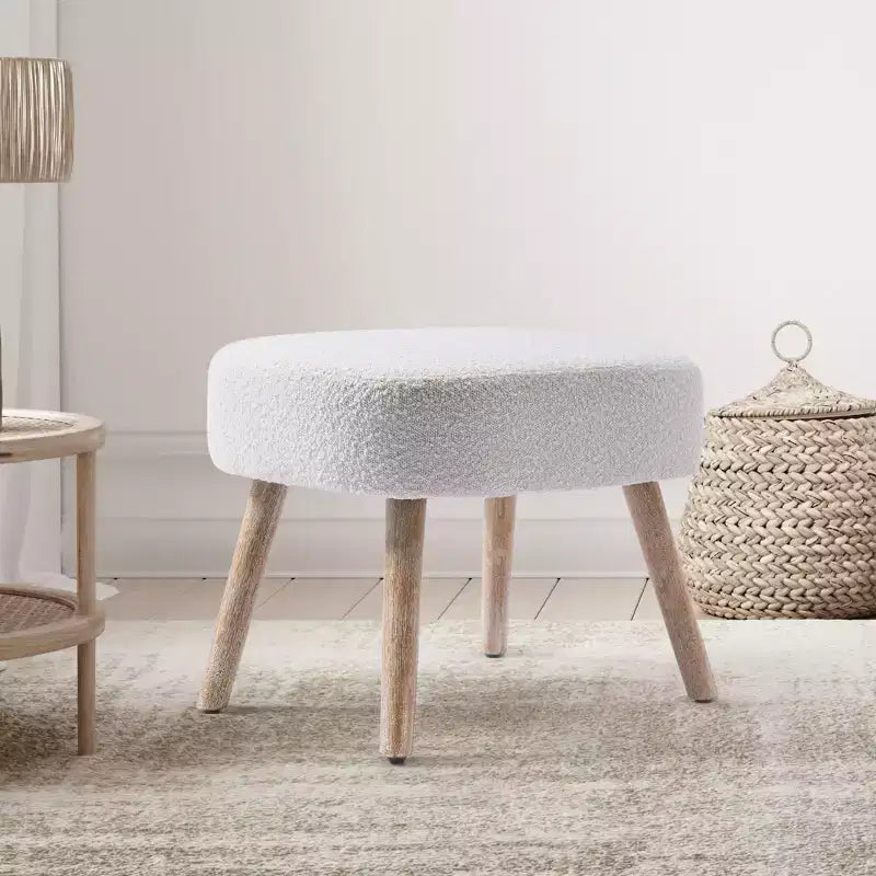 WestinTrends Pouf Repose-pied carré capitonné de 21 po de large