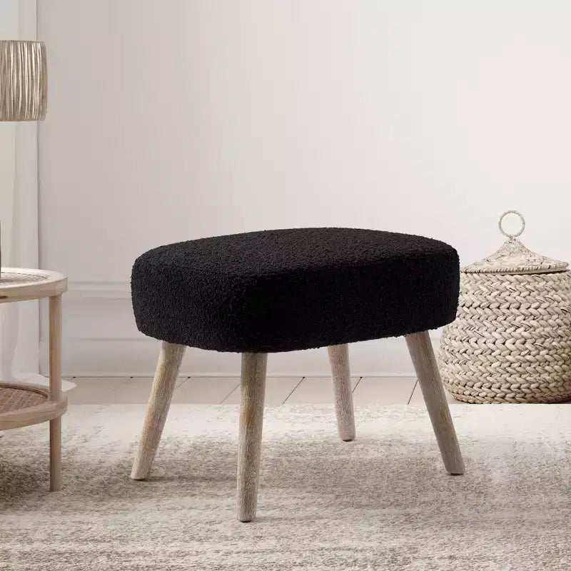WestinTrends Pouf Repose-pied carré capitonné de 21 po de large