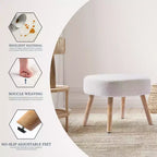 WestinTrends Pouf Repose-pied carré capitonné de 21 po de large