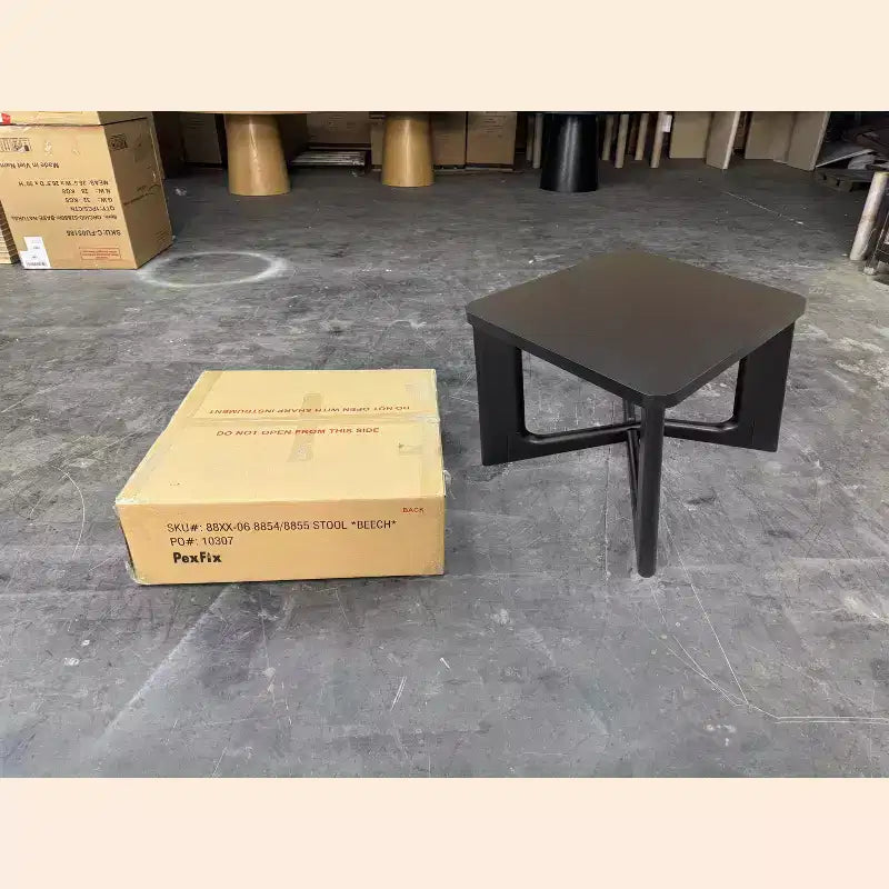PexFix Table d'appoint carrée en bois de 24 po de larg. avec coins arrondis
