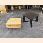 PexFix Table d'appoint carrée en bois de 24 po de larg. avec coins arrondis