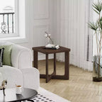 PexFix Table d'appoint carrée en bois de 24 po de larg. avec coins arrondis