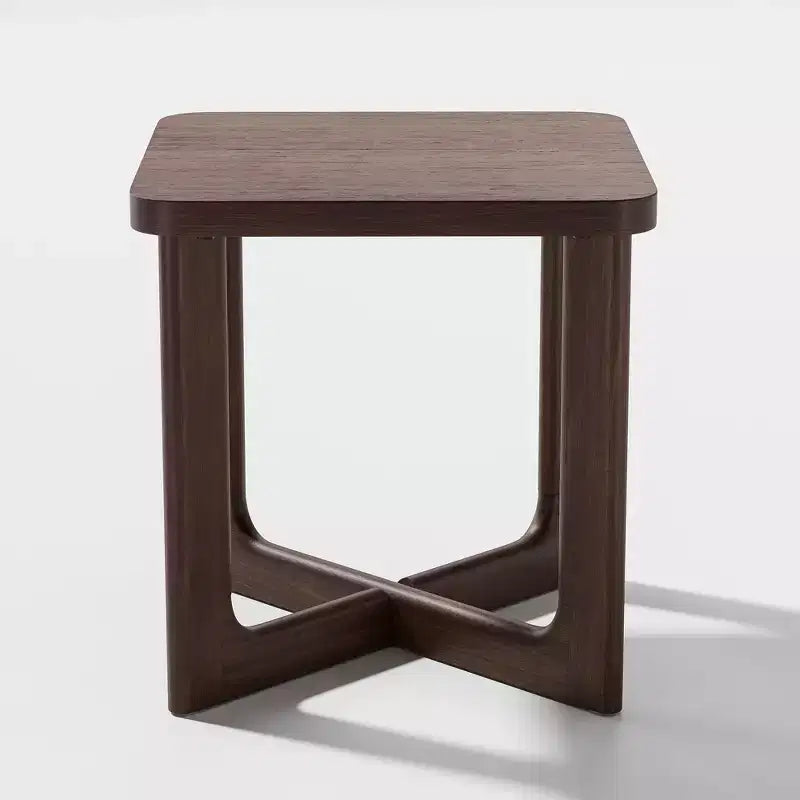 PexFix Table d'appoint carrée en bois de 24 po de larg. avec coins arrondis