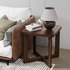 PexFix Table d'appoint carrée en bois de 24 po de larg. avec coins arrondis