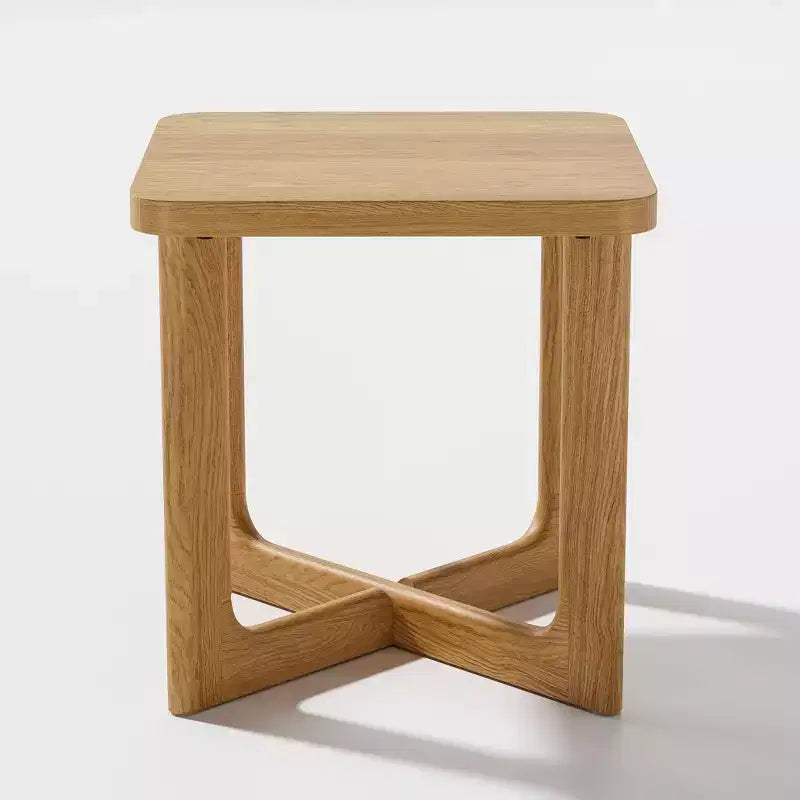 PexFix Table d'appoint carrée en bois de 24 po de larg. avec coins arrondis