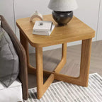 PexFix Table d'appoint carrée en bois de 24 po de larg. avec coins arrondis