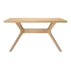 Table à manger rectangulaire Verso Plank+Beam, 60 po, en bois massif pour cuisine et salle à manger