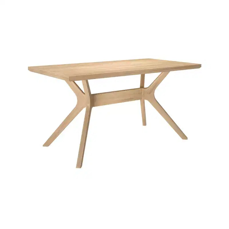 Table à manger rectangulaire Verso Plank+Beam, 60 po, en bois massif pour cuisine et salle à manger