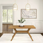 Table à manger rectangulaire Verso Plank+Beam, 60 po, en bois massif pour cuisine et salle à manger