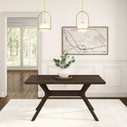 Table à manger rectangulaire Verso Plank+Beam, 60 po, en bois massif pour cuisine et salle à manger