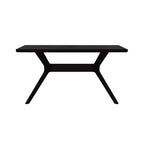 Table à manger rectangulaire Verso Plank+Beam, 60 po, en bois massif pour cuisine et salle à manger