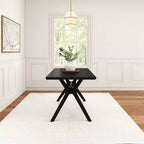 Table à manger rectangulaire Verso Plank+Beam, 60 po, en bois massif pour cuisine et salle à manger