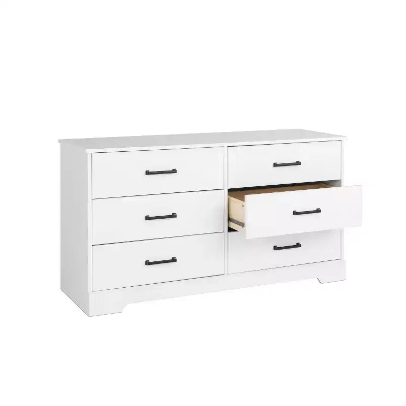 Commode de chambre à coucher Prepac Rustic Ridge Farmhouse à 6 tiroirs