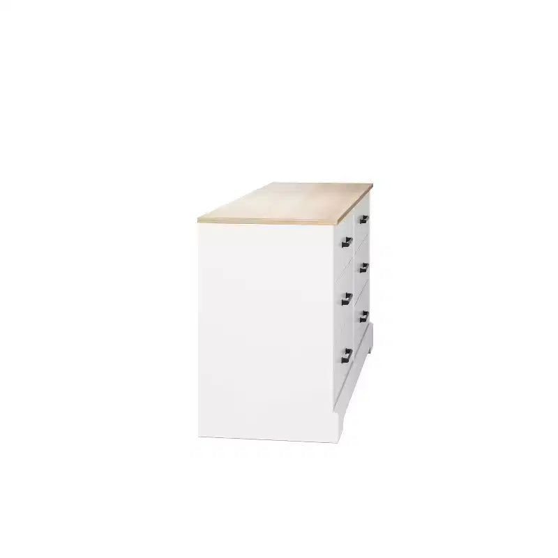 Commode de chambre à coucher Prepac Rustic Ridge Farmhouse à 6 tiroirs