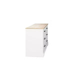 Commode de chambre à coucher Prepac Rustic Ridge Farmhouse à 6 tiroirs