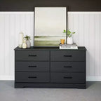 Prepac Rustic Ridge Farmhouse 6 Drawer Bedroom Dresser