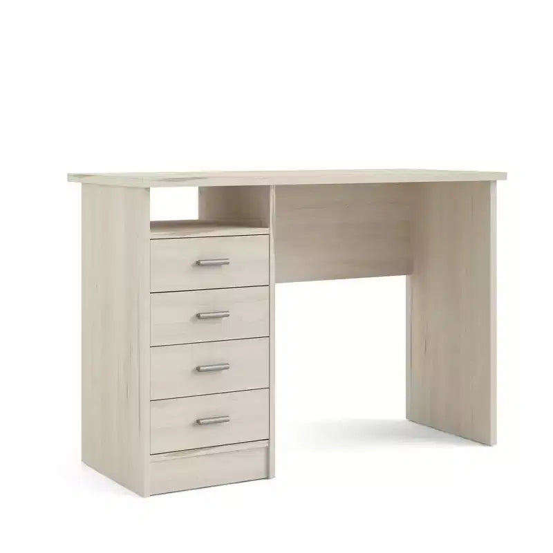 Tvilum, Bureau Warner 4 tiroirs, motif bois clair