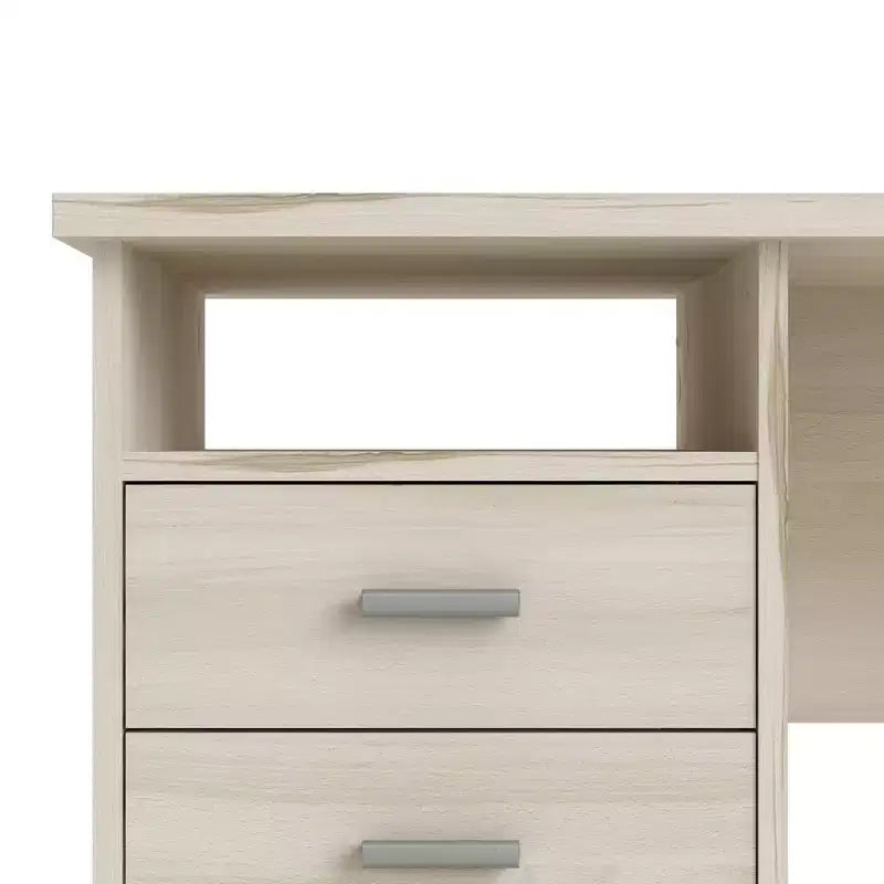 Tvilum, Bureau Warner 4 tiroirs, motif bois clair