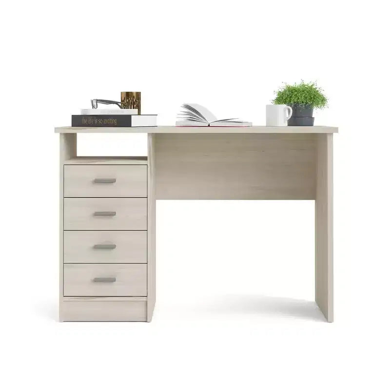 Tvilum, Bureau Warner 4 tiroirs, motif bois clair