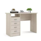 Tvilum, Bureau Warner 4 tiroirs, motif bois clair