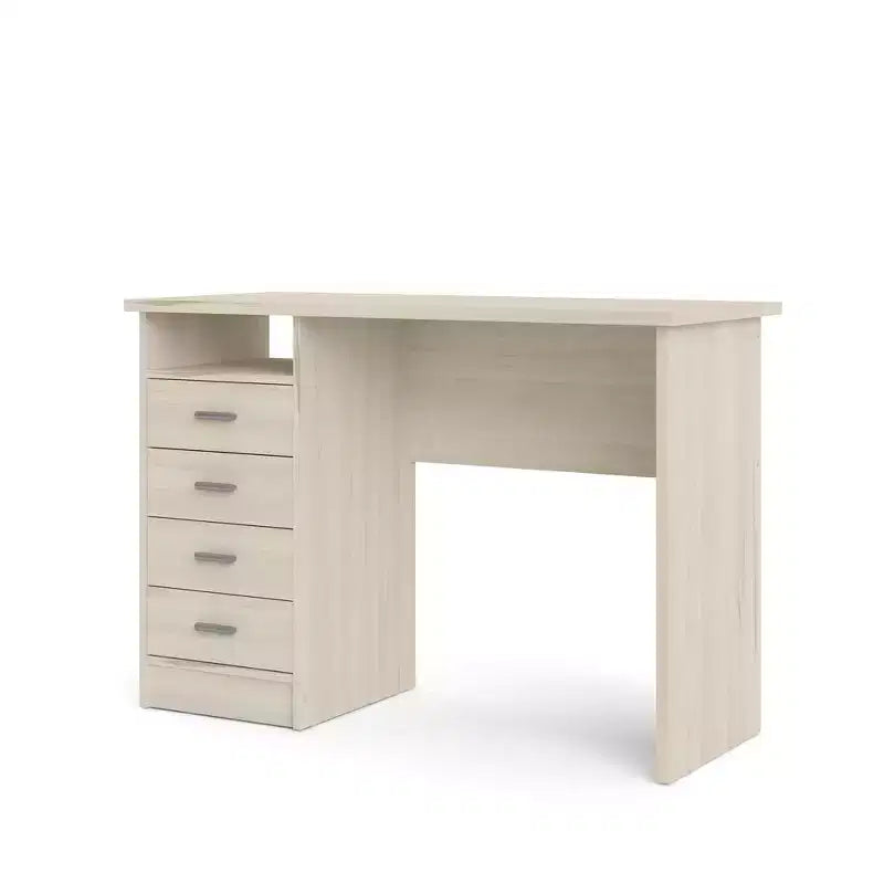 Tvilum, Bureau Warner 4 tiroirs, motif bois clair