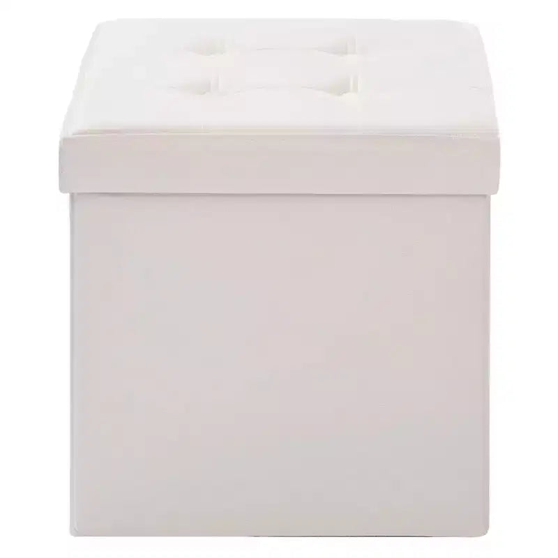 LUSIMO Banc de rangement pliable en velours avec pouf, coffre à jouets, supporte jusqu'à 177 kg, pour chambre à coucher et salon