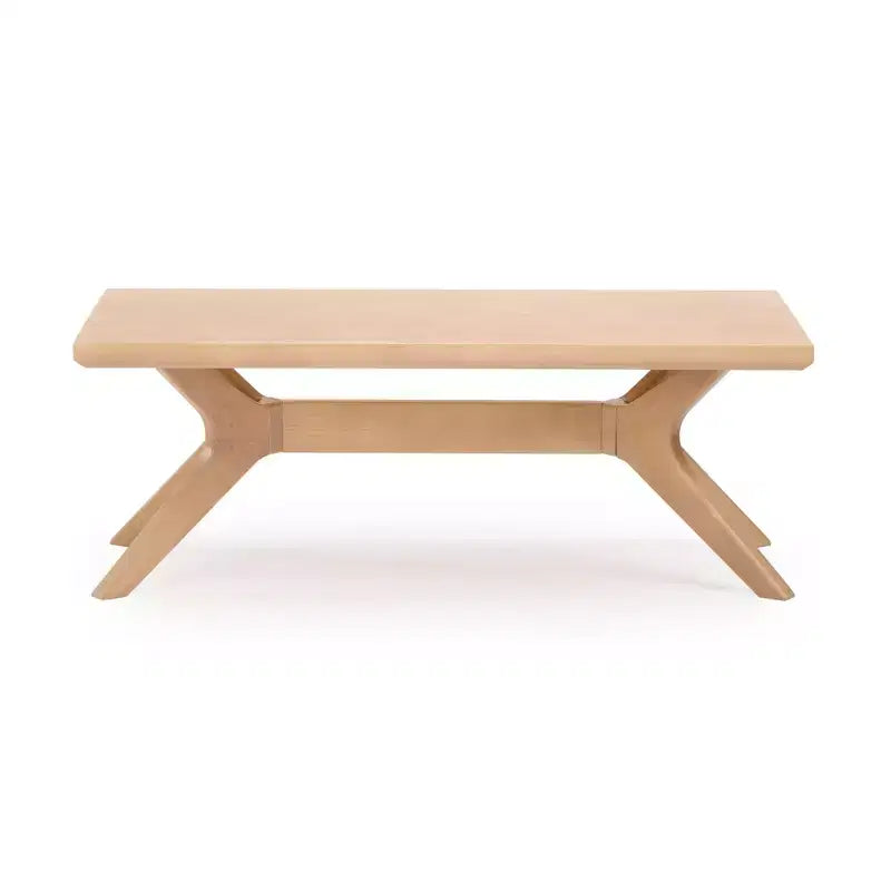 Table basse rectangulaire à pieds croisés en bois massif Plank+Beam, 48 po pour salon