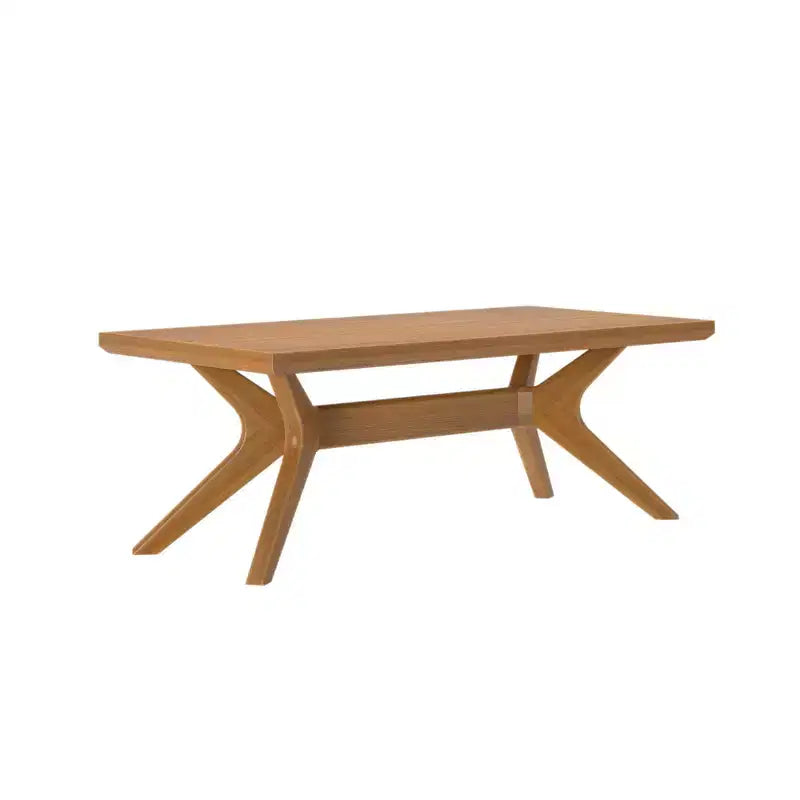Table basse rectangulaire à pieds croisés en bois massif Plank+Beam, 48 po pour salon