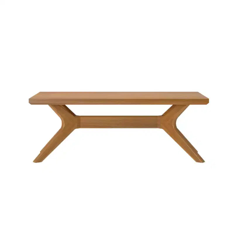 Table basse rectangulaire à pieds croisés en bois massif Plank+Beam, 48 po pour salon