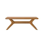Table basse rectangulaire à pieds croisés en bois massif Plank+Beam, 48 po pour salon