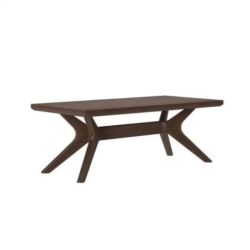 Table basse rectangulaire à pieds croisés en bois massif Plank+Beam, 48 po pour salon