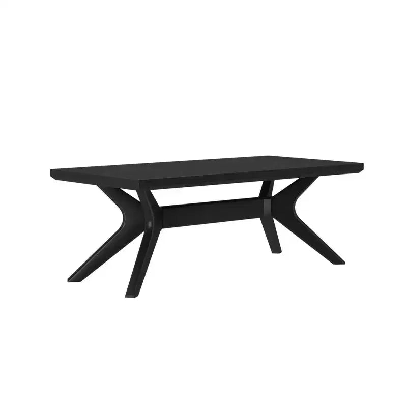 Table basse rectangulaire à pieds croisés en bois massif Plank+Beam, 48 po pour salon
