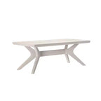Table basse rectangulaire à pieds croisés en bois massif Plank+Beam, 48 po pour salon