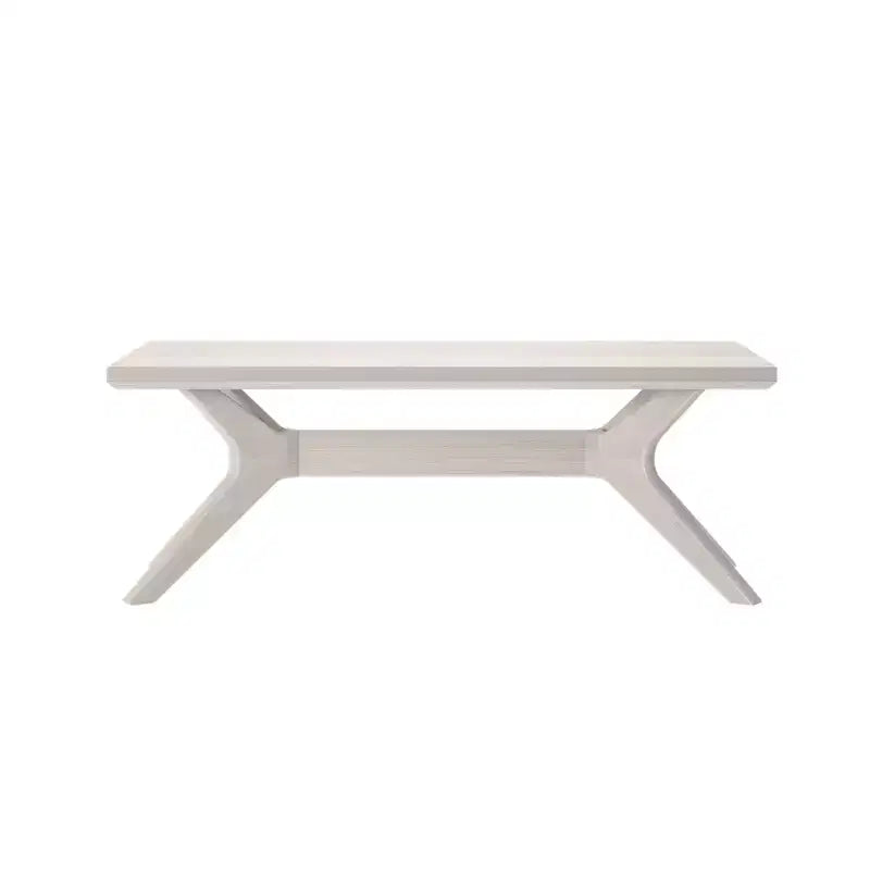 Table basse rectangulaire à pieds croisés en bois massif Plank+Beam, 48 po pour salon