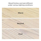 Table basse rectangulaire à pieds croisés en bois massif Plank+Beam, 48 po pour salon